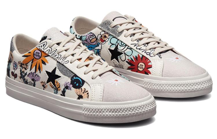 Men's Sneakers Converse One Star Floral Much Love Egret Egret/Multi/Black