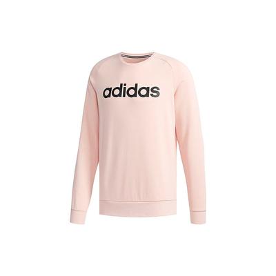 adidas Neo Logo Trükiga Ümmarguse Kaelusega Pusasärk Meeste Topid Roosa DT8306