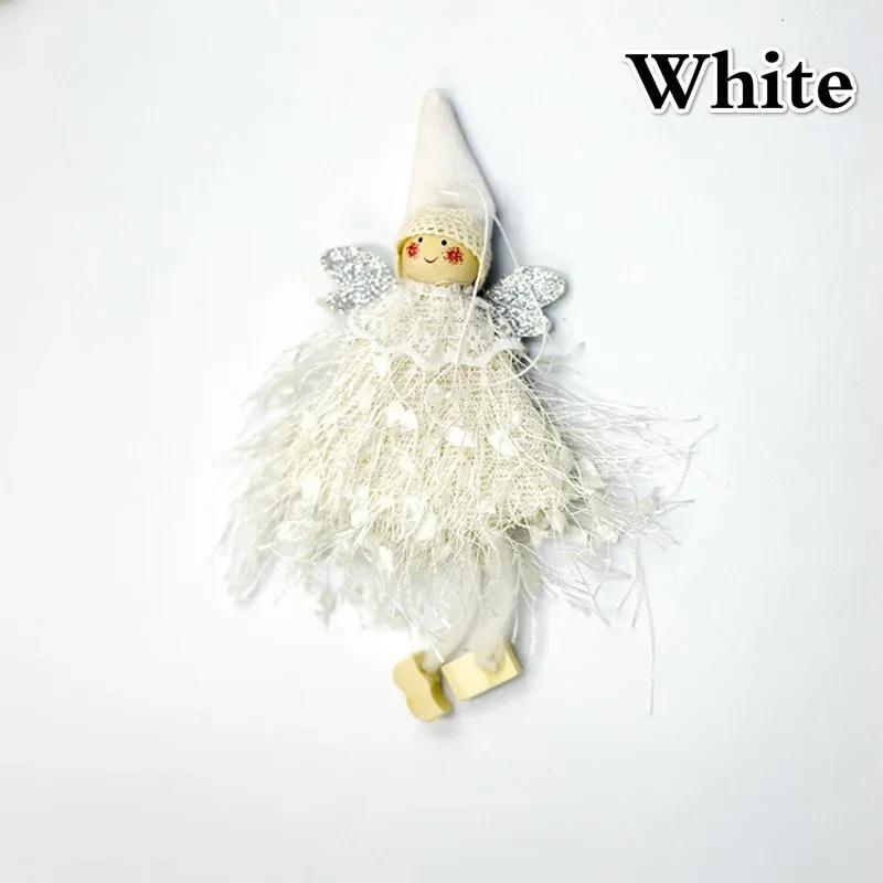 Weihnachtsdekoration Anhänger Kreative Süße Kleine Engel Puppe Spitze Anhänger Dekoration Fenster Weihnachtsbaum Zimmer Haushaltsgegenstände