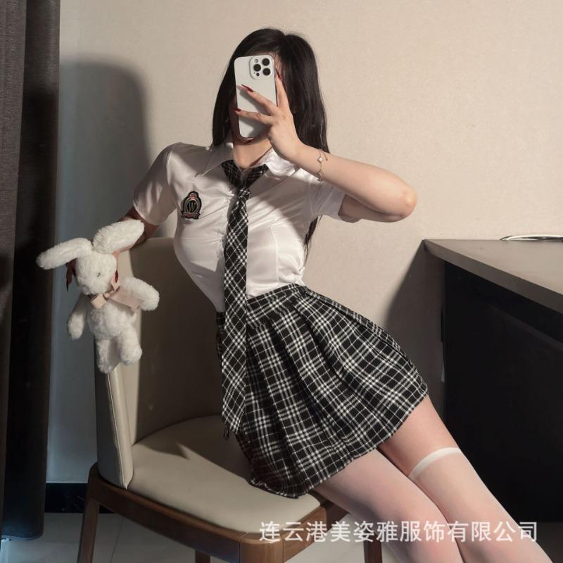 Sexy college J uniform pure desire pure erotic lingerie os sexy flirting sweet erotic lingerie cute woman