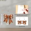 2D Flat Football Bowknot Shape Dangle Drop Earrings Lightweight Acrylic Game Day Bow Earring for Women Men Sport Lover Fans Party Favors Jewelry