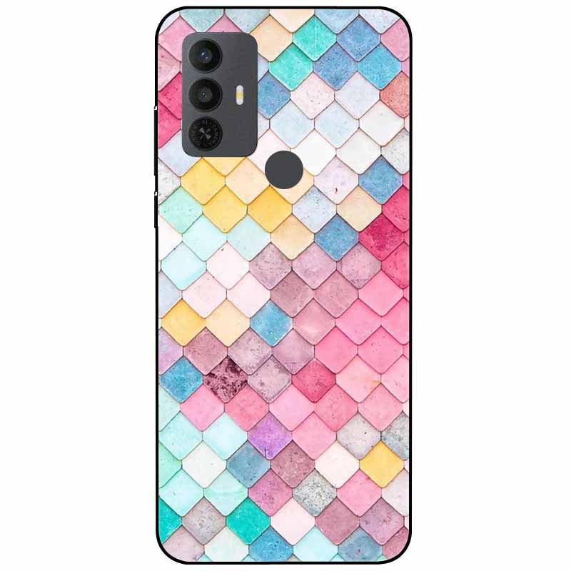 Für TCL 30 SE Hülle 305 6.52'' Silikon Weich Mode TPU Handyhülle für TCL 305 306 30SE Hülle 6165A Bumper Funda für TCL30SE 405