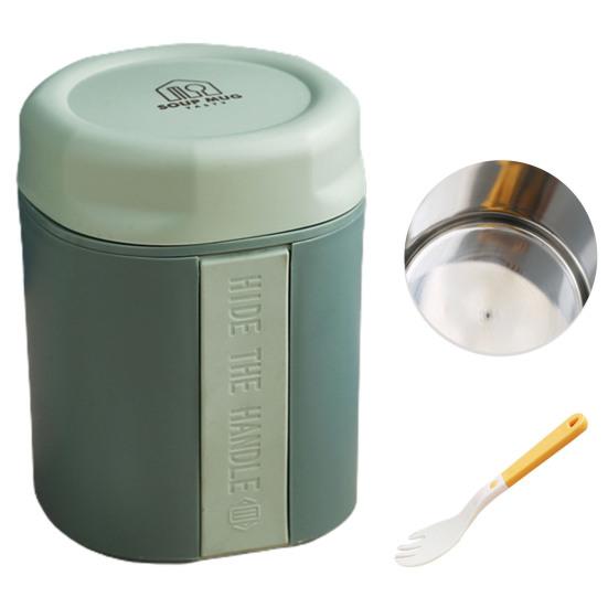 Soup Cup Anti-scaling Leak-proof Double-layered Portable Insulated Lunch Breakfast Cup Household Supplies