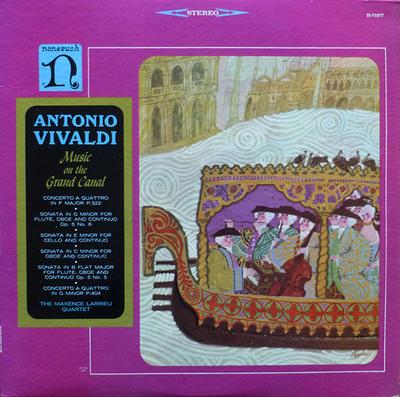 LP Record ANTONIO VIVALDI / QUATUOR INSTRUMEN - Music On The Grand Canal H71077 Nonesuch US Classical Used