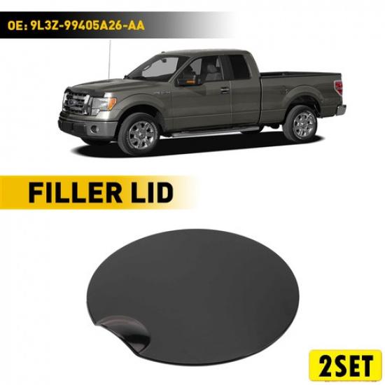 2Set Fuel Gas Tank Filler Lid Door Cap 9L3Z-99405A26-AA for 2009-2014 Ford F-150