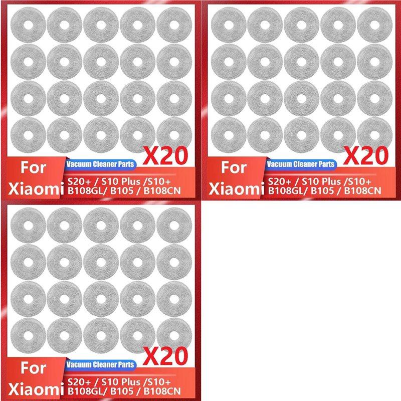 

A65T-60X For Xiaomi Robot Vacuum S20+ / S10 Plus /S10+/ B108GL / B105 / B108CN B113CN Parts Accessories Mop Cloth Spare Parts