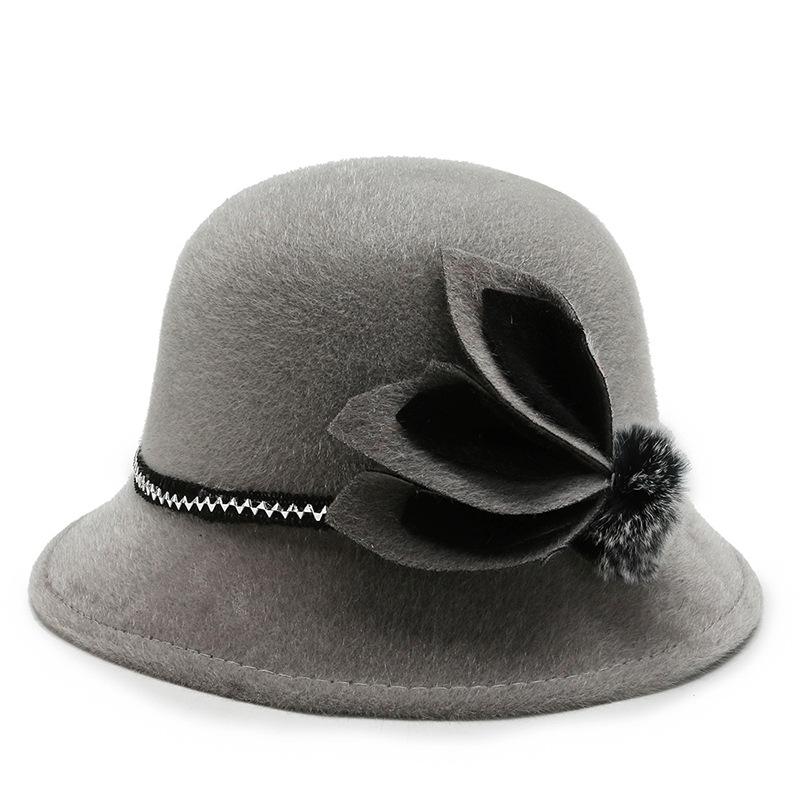 Women's Hats Autumn and Winter  Warm and Fashionable Japanese Trendy Basin Hats Casual Wool Ball Sun Hats  Top Hats