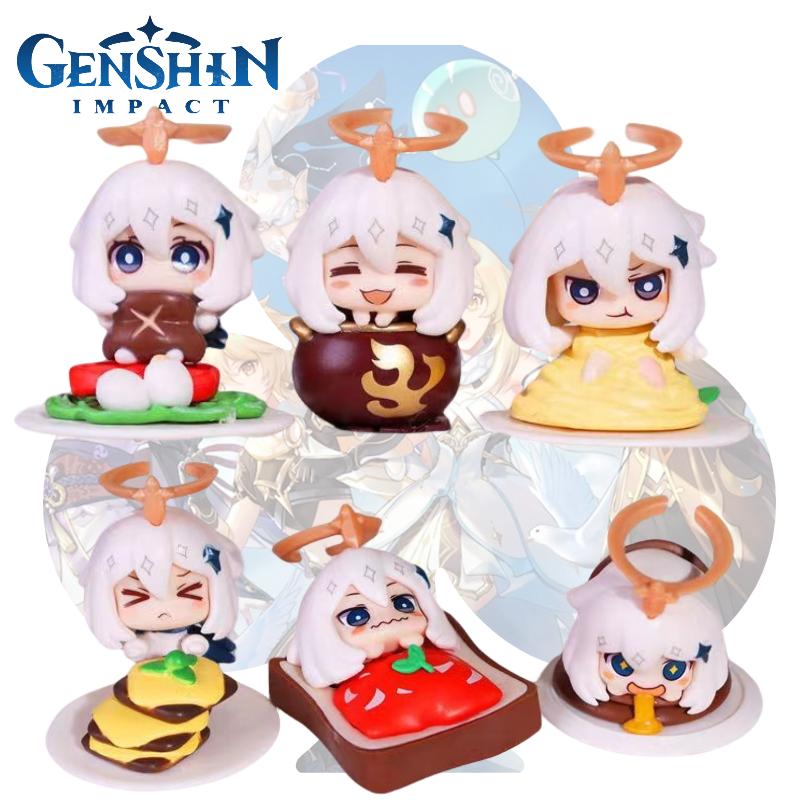 Paimon Genshin Impact Figure Model Toy Set Anime Doll Desk Decoration Kids Gifts