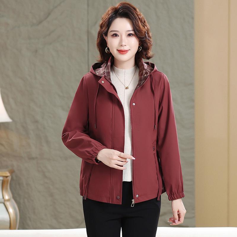 Women's Spring/Autumn 2026 Jacket for Middle-Aged and Elderly - Loose, Stylish Top