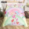 Boho Mandala Bedspread Cover Kit Hummingbird Bed Ensemble Cozy Microfiber Fabric Farmhouse Adorable Birds Comforter Cover Queen Dimension for Kids