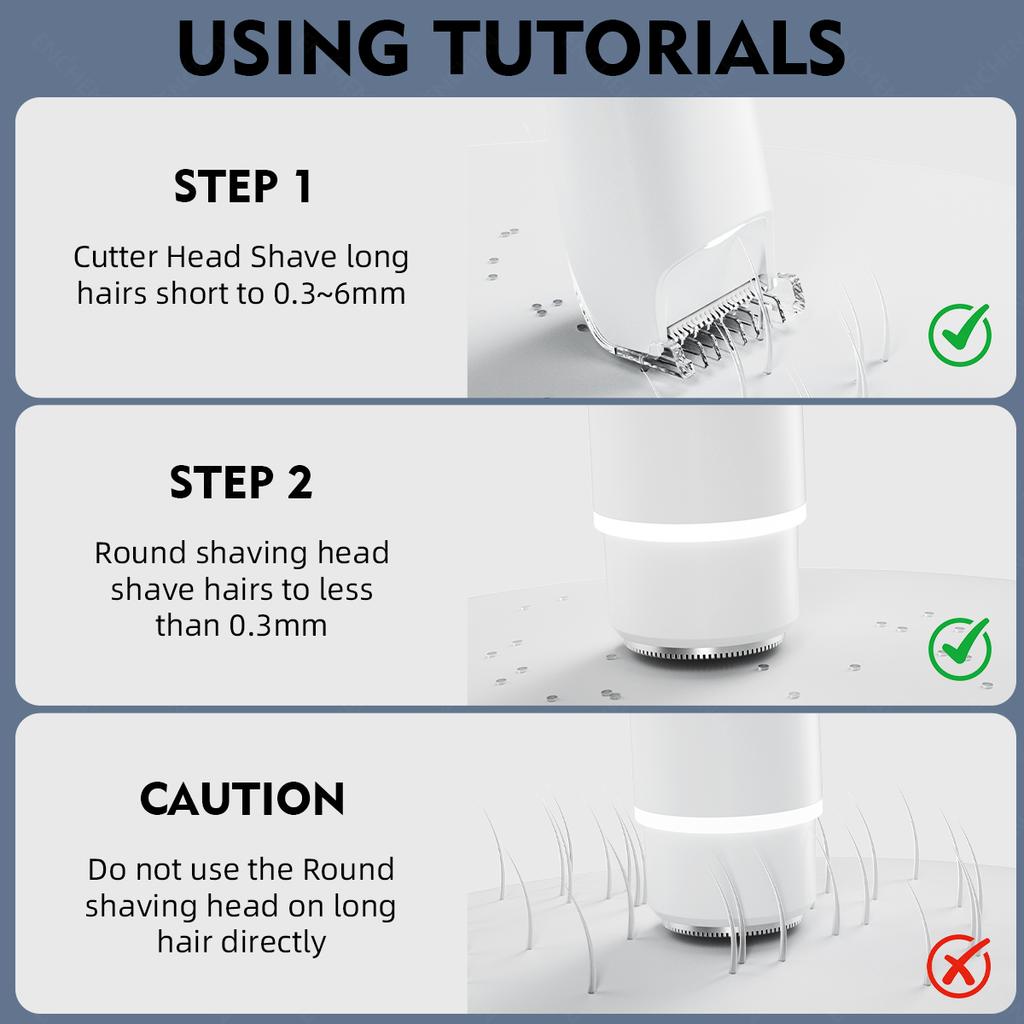 Xiaomi ENCHEN A3 2 IN 1 Electrical Rotary Shaver Portable Beard Trimmer