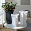 Plastic Moderne Vaas Hoge Bloemenemmer Elegant Vierkant voor Taps Toelopende Snijbloemen Bloemschikking Huis Bruiloft Feest Tafeldecoratie Hedendaags