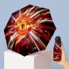 Manchester United Pattern Printed Mini 5 Folds 8 Ribs Compact Umbrella Windproof Waterproof Lightweight Portable Folding
