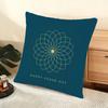 Happy Vesak Cushion Cover Soft Short Plush Pillow Cover Smooth Cozy Texture Aesthetic Cushion Case Home Decor
