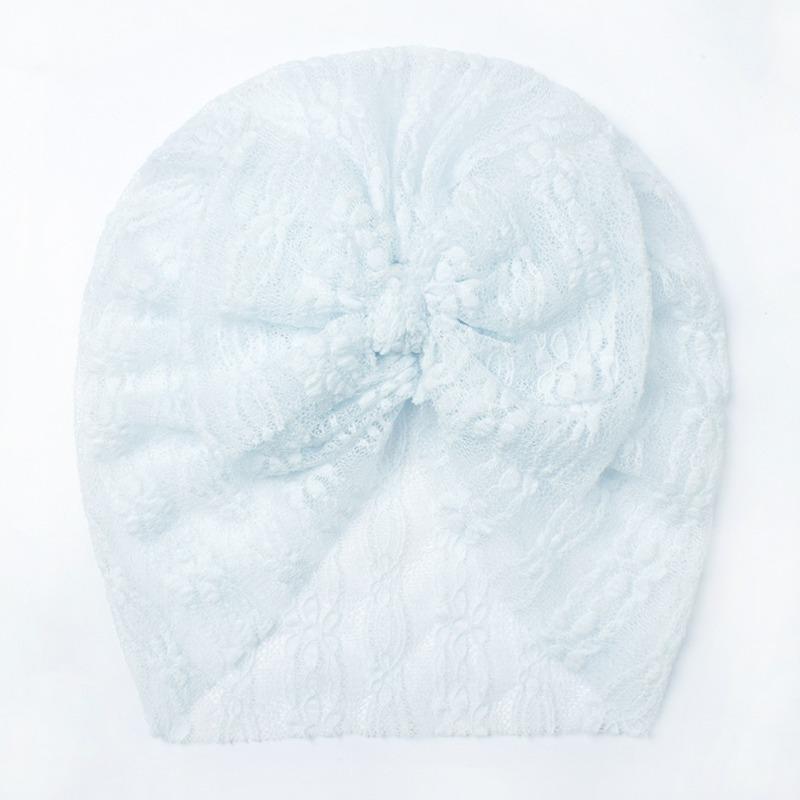 New Bow Baby Hat, Breathable Lace Cool Children's Pullover Hat, Thin Baby Fetal Hat