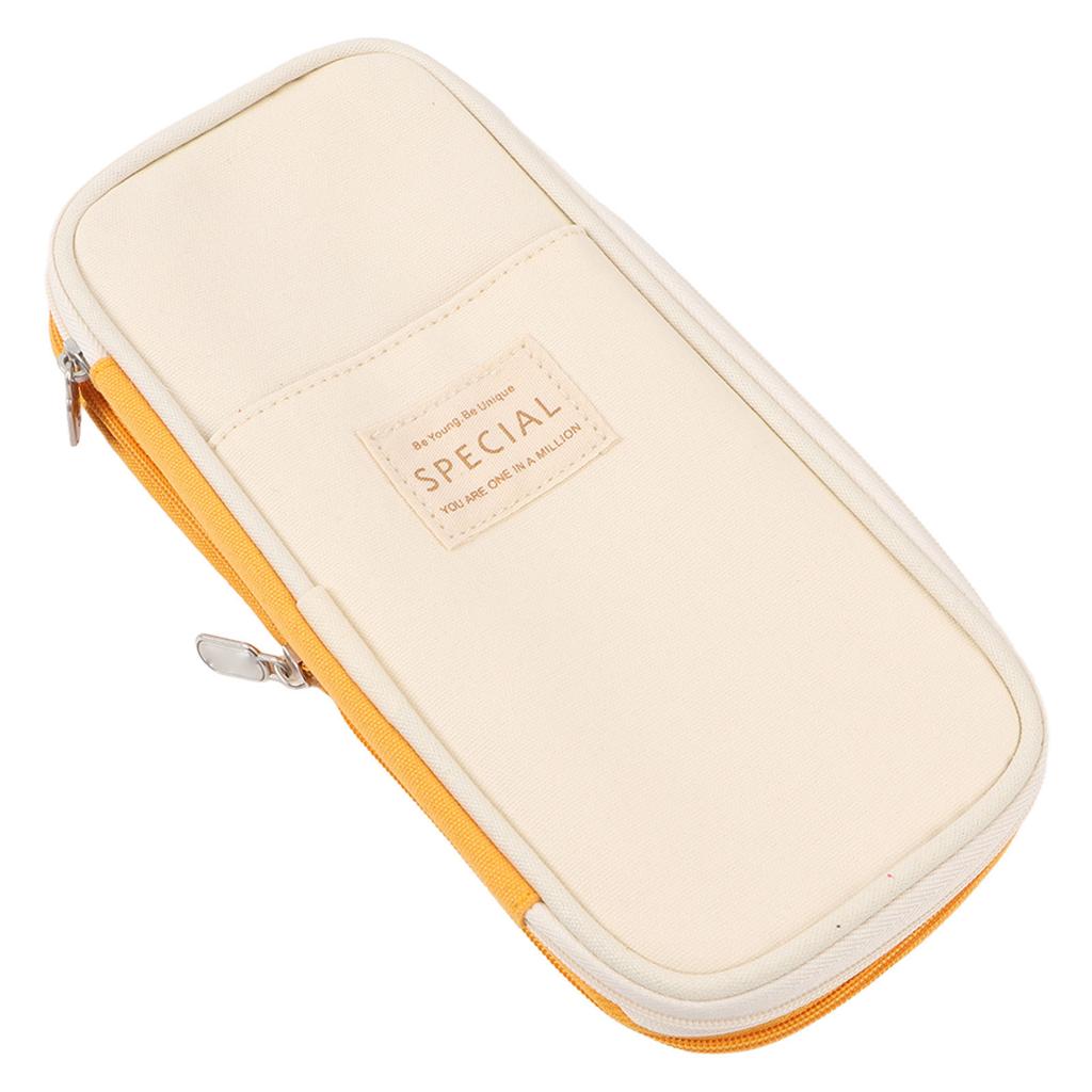 Large Pen Bag Simple     Mesh kets Pen Slots Smoothing   Large Pencil Case for School   Travel