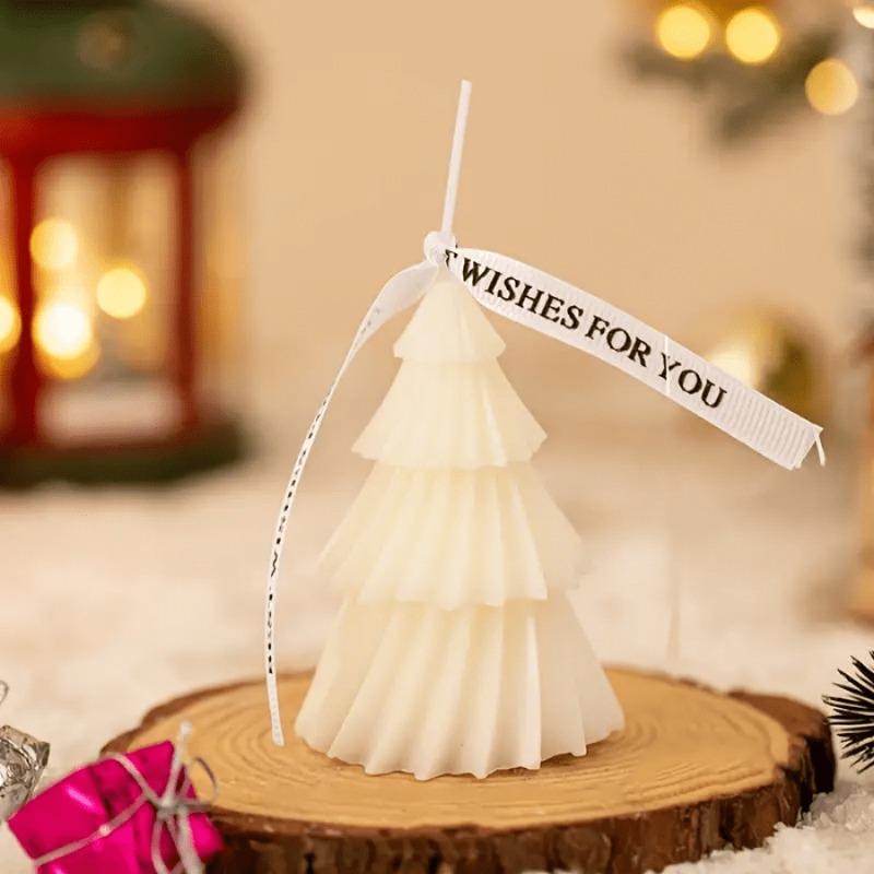 Unique Handmade Christmas Tree Scented Candles - Fragrance Therapy for Home Decoration and Gift Creativity Fun Convenient