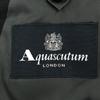 Aquascutum Made In Japan 100% Wool Suit Setup 92A5 Charcoal Gray Men's Used