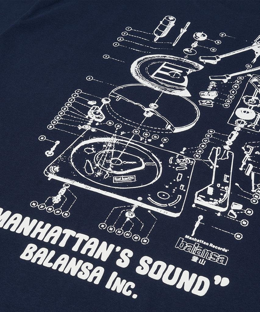 Maenhatanlekojeu Mr X Balansa Turntable S/S - Navy