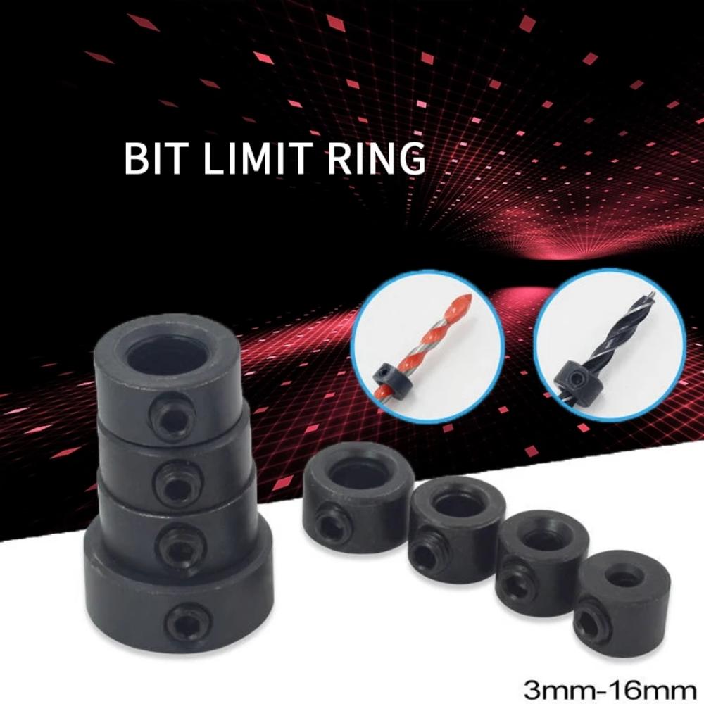 3-16Mm Drill Bit Limit Ring Twist Drill Positioning Ring Tool Accessories Wholesale Woodworking Drill Depth Adjustment Limit Ring