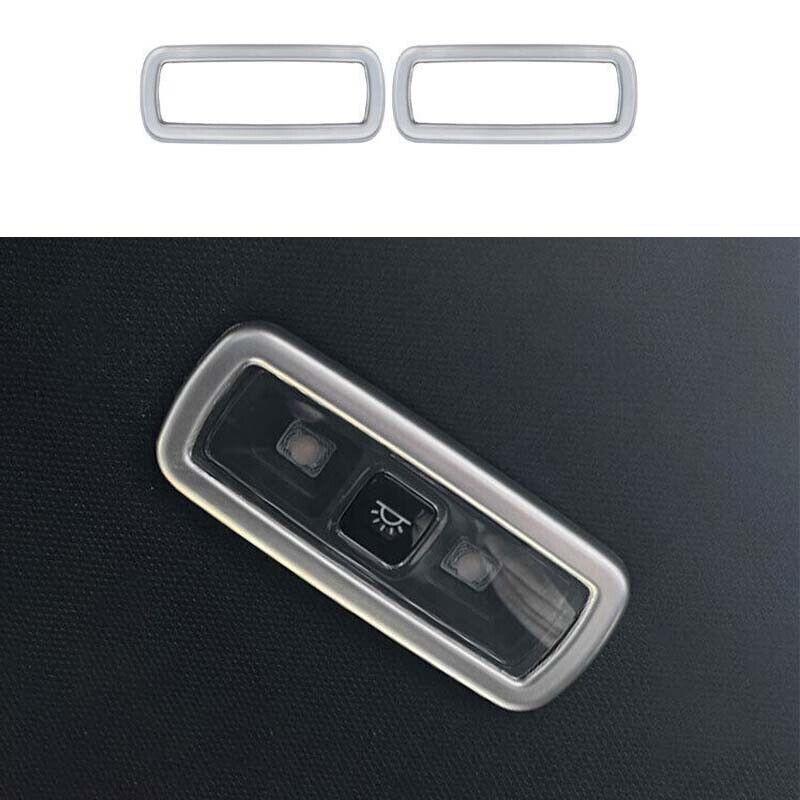Cover Trim Fit For Lincoln Nautilus Rear Reading Light 19-22 Silver Steel