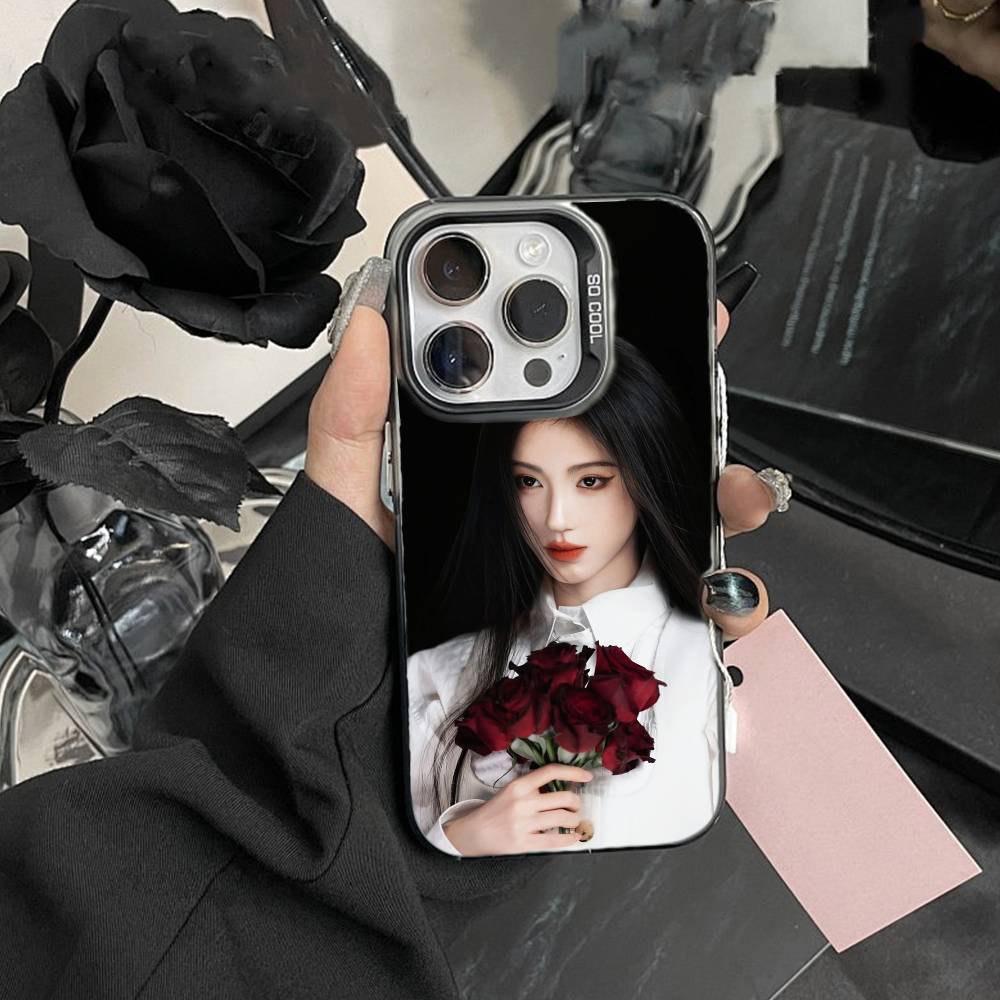 Ju Jingyi P- Kiku Phone Case For iPhone17, 16,15,14,13,12 Pro Max Black Candy Matte Shockproof Cover