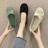 Fashion Summer Women Flat Shoes Soft Casual Loafers Female Ballet Flats Sweet Cut Out Suede Slip On Moccasins Breathable Ladies Footwear