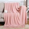 Nordic Tassel Sofa Throw Blanket - Air Conditioning Nap & Hotel Bed Runner, Summer Bed Flag, Bed End Blanket