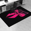 Pink Bow with Musical Notes Chair Mat Office Carpet, Oversized Rug for Home Decor, Sofa Mat, Desk Pad Gift, Suitable for Bedroom, Living Room