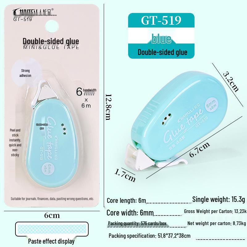 Longli Strong Dot Adhesive Removable Double-Sided Transparent Grid Tape for Scrapbooks