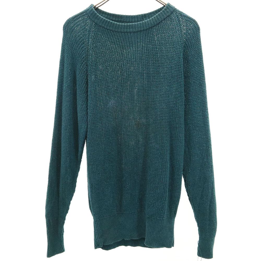 ISSEY MIYAKE 70s vintage Long sleeve Linen knit sweater Green system Men's Used