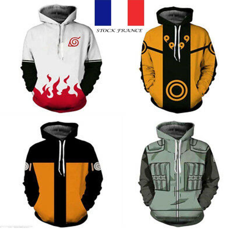 Hokage Ninjia Anime Hoodie Casual Long Sleeve Pullovers For Stylish Comfort Uk