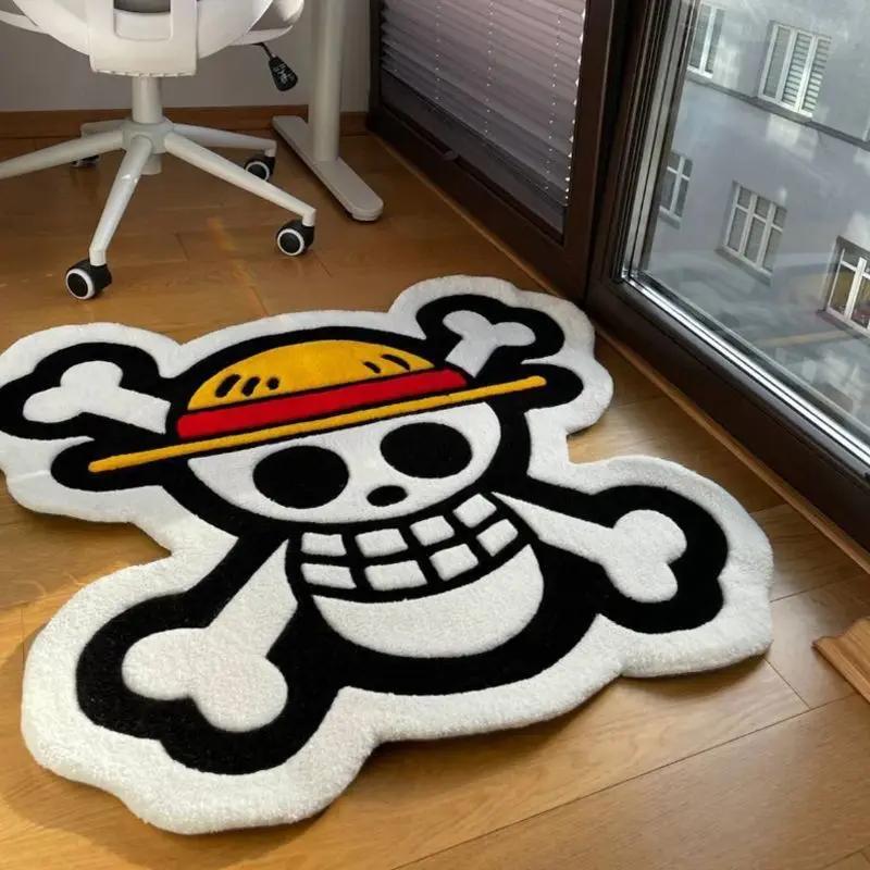 Alfombra de una pieza Anime Manta de mesita de noche Felpudo Cojín de sofá Sala de estar Dormitorio Cocina Reposapiés Decoración del hogar Regalo Apto para niños Entretenido Divertido
