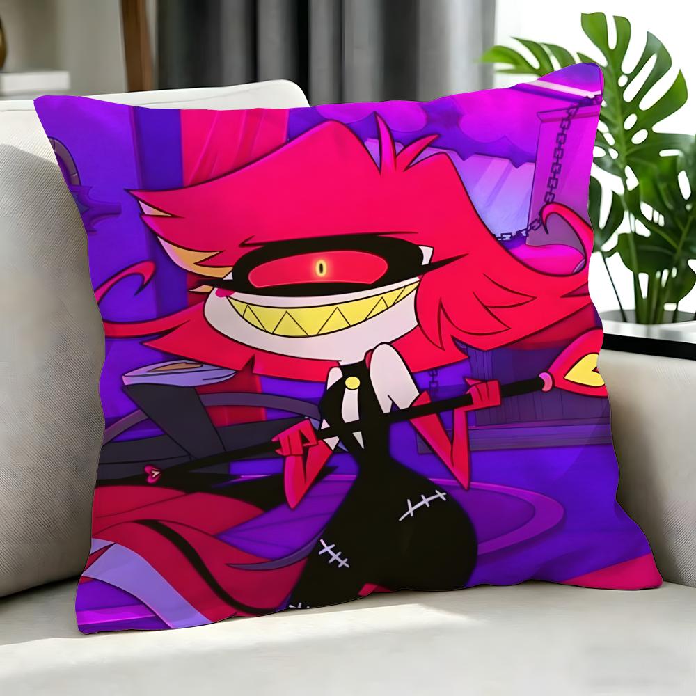 cartoon Hazbin Hotel Cushion Cover Cushion Cover Set 4Pcs 50x50 45x45 40x40 Pillowcase Decorative Sofa Home Decor