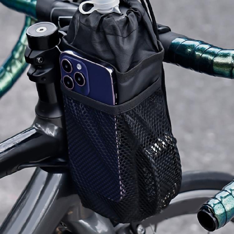 Bike Handlebar Stem Bag Cup Drink Holder Insulated Stem Bag Bike Storage Pouch