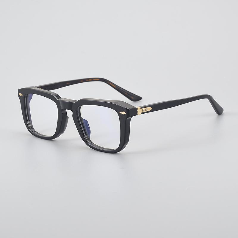 Brand Green Square Men's Reading Glasses High-End Acetate Thick Frame Eyeglasses Anti Blue Light Prescription Glasses For Women