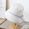 Bowknot Fisherman Hat Adjustable Sun Cap New Sunscreen Hat  Beach