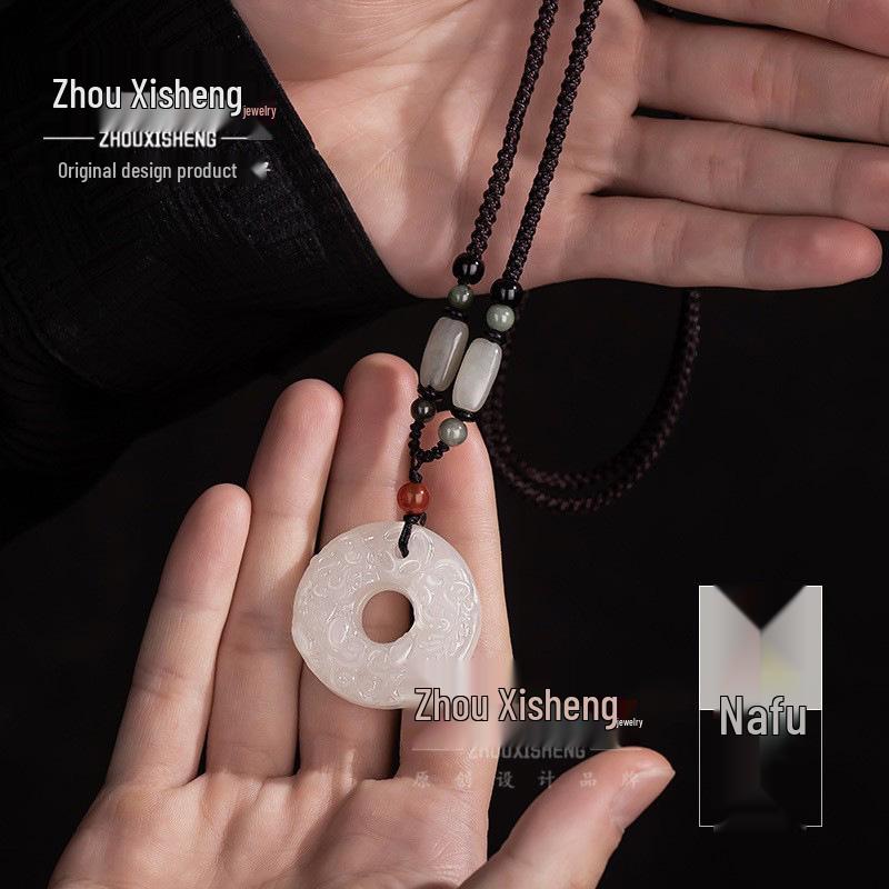 Unisex Afghanistan Jade Pi Xiu Necklace: Men's Jade Pendant, Ideal Birthday Gift for Boyfriend