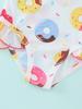 One Piece Swimsuit for Little Girls, Sleeveless Ruffle Donut Print Bathing Suit for Kids 1-8 Years