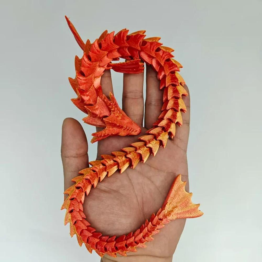 New 3d Print 45cm Sea Dragon Model Mythical Dragon Desktop Decorations Multi-articulated Activity Models Home Decorations