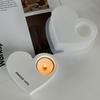 Stampo in Silicone a Forma di Cuore per Portacandele - Strumento per Artigianato Fai-da-Te per San Valentino, Accessorio per Atmosfera Romantica con Finitura Liscia