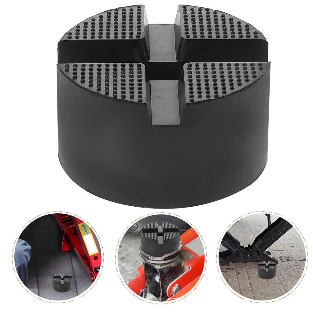 YARDWE Universal Jack Stand Pad, Load Capacity Reinforced Rubber Lift Pad Car Floor Jack Extension Adapter Multi-Purpose Lower Support Parts