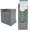 Time Card Single Hanging or Desktop Card Holder for Time Attendance HR Office and Rack, 10-Slot, Column, Use, Multi-Function Management, Management,