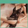 Lingerie Lace Sleep Dress For Women With Vneck Sleeveless Design For Home Use