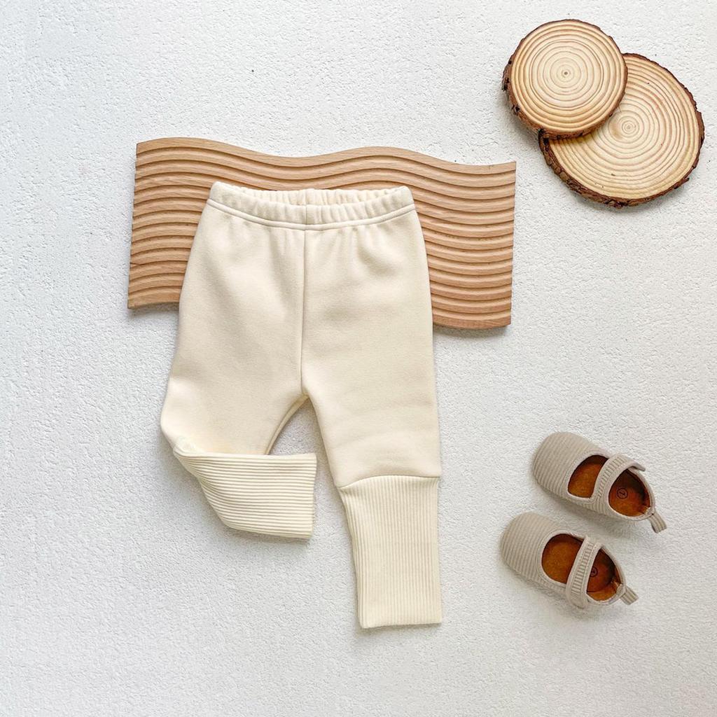 Leggings en velours pour enfants: Pantalon chaud une pièce de style coréen pour garçons et filles, automne/hiver.
