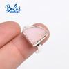 Baroque Gemstone Ring Handmade Natural Pink Opal Rough Gemstone Ring 925 Sterling Silver Fashion Lady Fine Jewelry