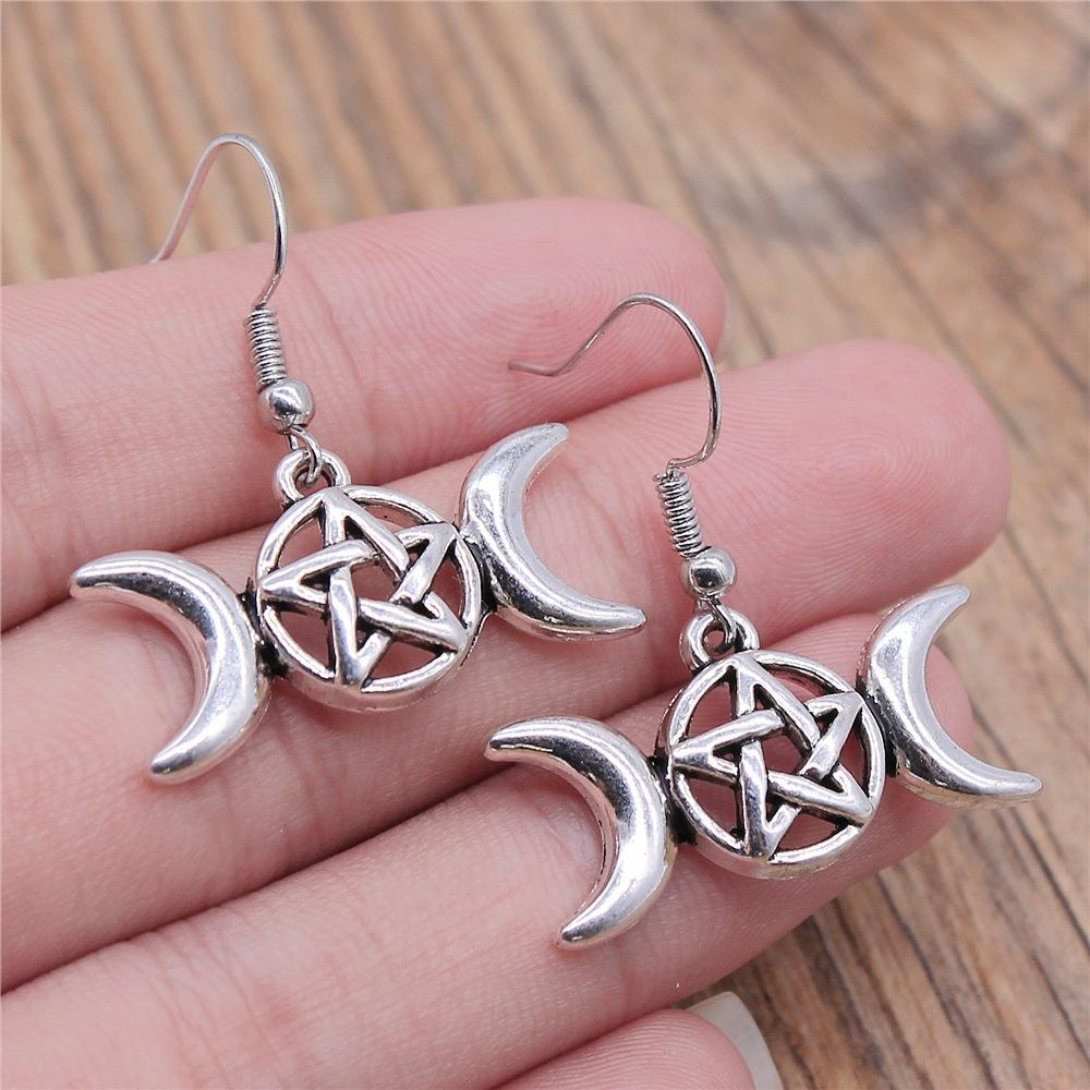53 styles Inspired Jewellery Fashion Women Gifts Vintage Moon Sun Star Dangle Drop Earrings For Women Statement Wiccan Jewelry
