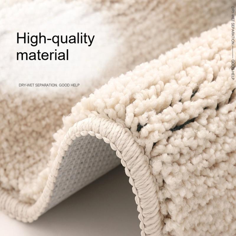 Super Soft Plush Bathroom Durable Rug Mat Non Slip Absorbent Shaggy Carpet for Home Entryway Bedroom Shower Indoor Decoration