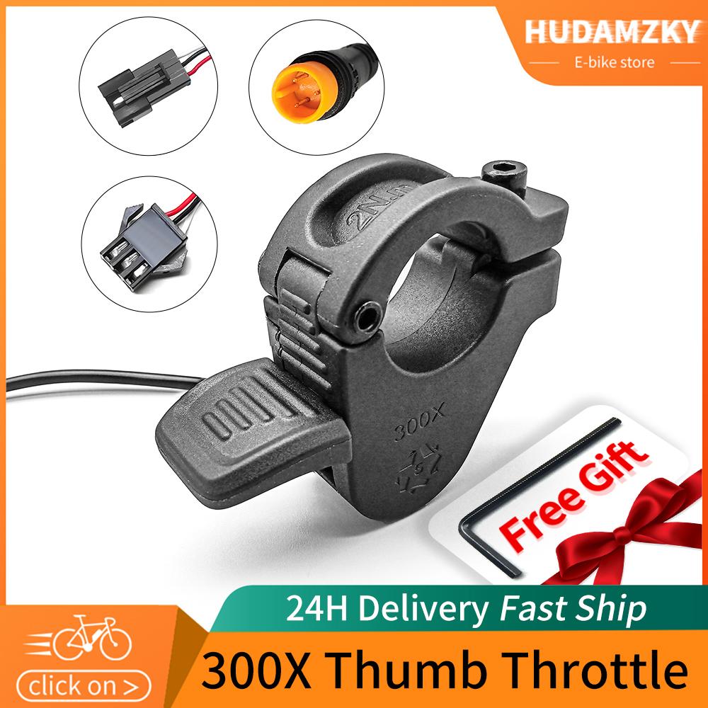 Ebike Thumb Throttle WUXING 300X Right/Left Hand Throttle for 24V 36V 48V 72V Electric Bicycle Accelerator Throttles 2