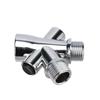 Shower Head Water Splitter Water Separator Adapter One/2" Male Outlet Female Inlet 3 Way Plastic Diverter Bathroom Fittings One Pc
